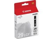 Canon Usa Pgi 29 Light Gray Ink Tank Cartridge For The Pixma Pro 1 Inkjet Photo Printe