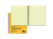 Subject Wirebound Notebook Narrow Rule 8 1 4 x 6 7 8 Green 80 Sheets