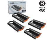 LD © Compatible Replacements for Brother PC301 Set of 4 Fax Cartridges With Roll for use in Brother FAX 885MC Intellifax 750 770 775 870MC 885MC and MFC 9