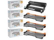 LD Compatible Brother TN450 Toner and DR420 Drum Combo 3 Black TN450 Cartridge and 1 DR420 Drum for HL 2240 IntelliFax 2840 HL 2130 MFC 7460DN HL 2242D In