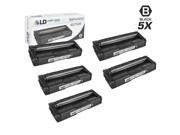 LD © Compatible Ricoh 407539 Set of 5 Black Toner Cartridges for SP C250DN SP C250SF