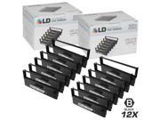 LD © Compatible Replacements for Epson ERC 31B Set of 12 Black POS Ribbon Cartridges for use in Epson M26SA M31PA M32SA M930 TM 925 930 930II 950 H5000