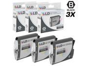 LD © Compatible Replacements for Brother LC51BK 3PK Black Inkjet Cartridges for use in Brother DCP Intellifax and MFC Printers
