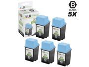 LD © Remanufactured Replacements for Hewlett Packard C6614DN HP 20 Set of 5 Black Inkjet Cartridges for use in HP Apollo Deskjet FAX Printers