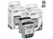LD © Remanufactured Replacements for Hewlett Packard C4844A HP 10 2PK HY Black Ink Cartridges for HP Business Inkjet Color Inkjet DesignJet OfficeJet Pro