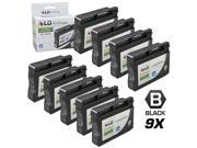 LD © Remanufactured Replacements for Hewlett Packard CN053AN HP 932XL 932 Set of 9 Black Inkjet Cartridges for use in OfficeJet 6100 6600 6700 7110 ePrinte