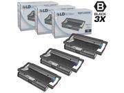 LD © Compatible Replacements for Brother PC201 Set of 3 Fax Cartridges With Roll for use in Brother Intellifax 1170 1270 1270e 1570MC 1575MC MFC 1770 1780