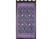 Sunflower Print Tab Top Curtain Drape Panel Cotton 44 x 88 Purple Black