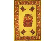 Tribesman Tapestry Cotton Wall Hanging 90 x 60 Yellow