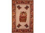 Tribesman Tapestry Cotton Wall Hanging 90 x 60 Tan