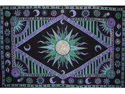 Celestial Tapestry Cotton Spread 102 x 70 Twin Purple