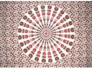 Sanganeer Mandala Cotton tablecloth 96 x 62 Pink