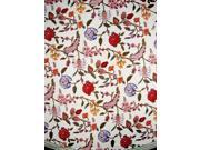 Floral Berry Round Cotton Tablecloth 72 Multi Color