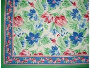 Floral Brush Cotton Tablecloth 90 x 60 Multi Color