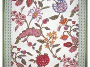 Floral Berry Print Cotton Table Runner 72 x 15 Multi Color
