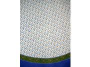Buti Print Square Cotton Tablecloth 68 Blue