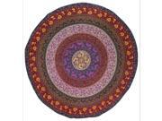 Sanganeer Print Round Cotton Tablecloth 68 Multi Color
