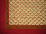Buti Print Square Cotton Tablecloth 70 x 70 Red
