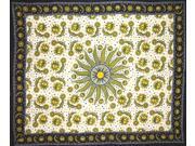 Celestial Tapestry Cotton Bedspread 106 Celestial Tapestry Cotton Bedspread 106