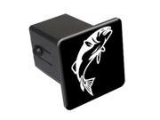 Fish Fishing Jumping Bass 2 Tow Trailer Hitch Cover Plug Insert