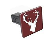 Deer Head Hunting 1.25 Tow Trailer Hitch Cover Plug Insert