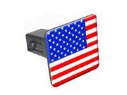 USA Flag 1.25 Tow Trailer Hitch Cover Plug Insert