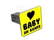 Baby on Board Yellow 1.25 Tow Trailer Hitch Cover Plug Insert