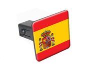 Spain Flag 1.25 Tow Trailer Hitch Cover Plug Insert