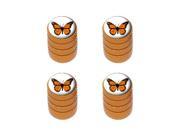 Monarch Butterfly Tire Rim Valve Stem Caps Orange