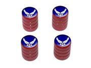 USAF United States Airforce Wings Tire Valve Stem Caps Red