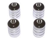 Eight 8 Ball Billiards Valve Stem Caps Aluminum