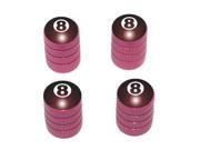 Eight Ball Pool Tire Rim Valve Stem Caps Pink