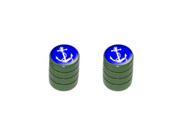 Anchor and Rope Ship Boat Boating Sailing Tire Rim Valve Stem Caps Motorcycle Bicycle Green