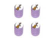Violin Music Musical Instruments Tire Rim Wheel Valve Stem Caps Purple