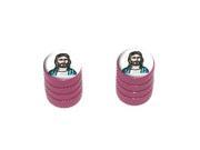 Jesus - Religious Christian - Tire Rim Wheel Valve Stem Caps - Motorcycle Bike Bicycle - Pink Jesus - Religious Christian - Tire Rim Wheel Valve Stem Caps - Motorcycle Bike Bicycle - Pink