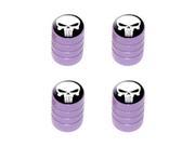 Death Skull Tire Rim Valve Stem Caps Purple