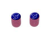 Peace Dove - Tire Rim Valve Stem Caps - Motorcycle Bike Bicycle - Pink Peace Dove - Tire Rim Valve Stem Caps - Motorcycle Bike Bicycle - Pink