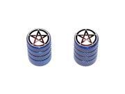 Pentagram - Witch Wicca Tire Rim Valve Stem Caps - Motorcycle Bike Bicycle - Blue Pentagram - Witch Wicca Tire Rim Valve Stem Caps - Motorcycle Bike Bicycle - Blue