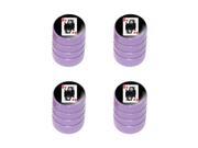 Queen of Hearts Playing Cards Tire Rim Valve Stem Caps Purple