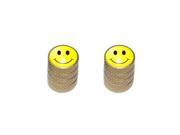 Smiley Face - Tire Rim Valve Stem Caps - Motorcycle Bike Bicycle - Gold Smiley Face - Tire Rim Valve Stem Caps - Motorcycle Bike Bicycle - Gold