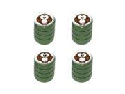 Owl - Tire Rim Valve Stem Caps - Green Owl - Tire Rim Valve Stem Caps - Green