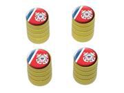 United States Coast Guard Flag - Tire Rim Valve Stem Caps - Yellow United States Coast Guard Flag - Tire Rim Valve Stem Caps - Yellow