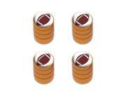Football - NFL Tire Rim Valve Stem Caps - Orange Football - NFL Tire Rim Valve Stem Caps - Orange