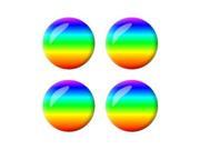 Rainbow - Gay Lesbian - Wheel Center Cap 3D Domed Set of 4 Stickers Badges Rainbow - Gay Lesbian - Wheel Center Cap 3D Domed Set of 4 Stickers Badges