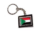 Sudan Country Flag Keychain Key Chain Ring
