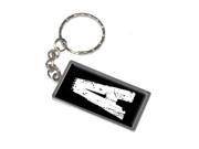 Letter Initial A Keychain Key Chain Ring