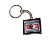 Swaziland Country Flag Keychain Key Chain Ring