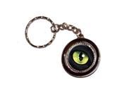 Cat Green Eye Keychain Key Chain Ring