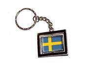 Sweden Swedish Country Flag Keychain Key Chain Ring