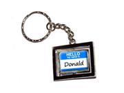 Hello My Name Is Donald Keychain Key Chain Ring